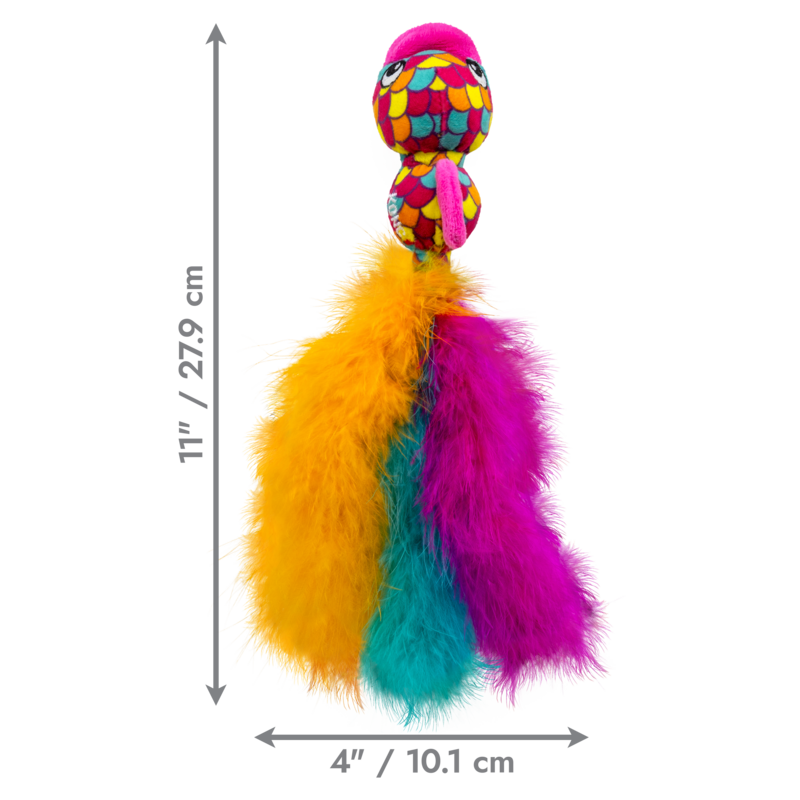 KONG Cat Wubba Fish azul, medidas: 27.9 × 10.1 cm