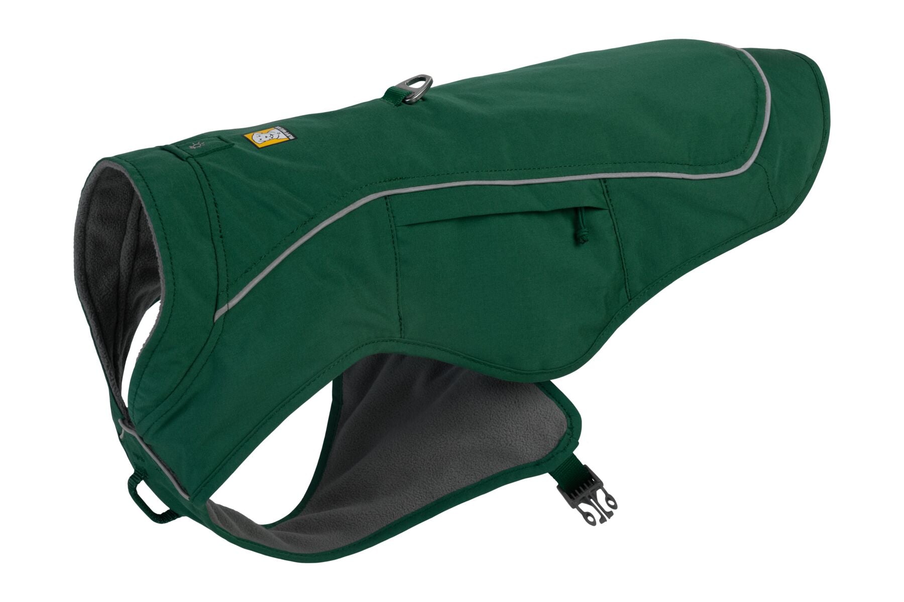 2 en 1 Abrigo Overcoat Fuse con Pechera Integrada en Verde (Evergreen) de Ruffwear