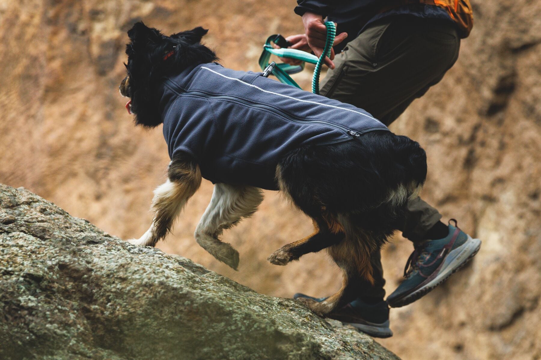 Climate Changer™ Suéter de Felpa Polar para Perros - Gris Basalto (Basalt Gray) | Ruffwear