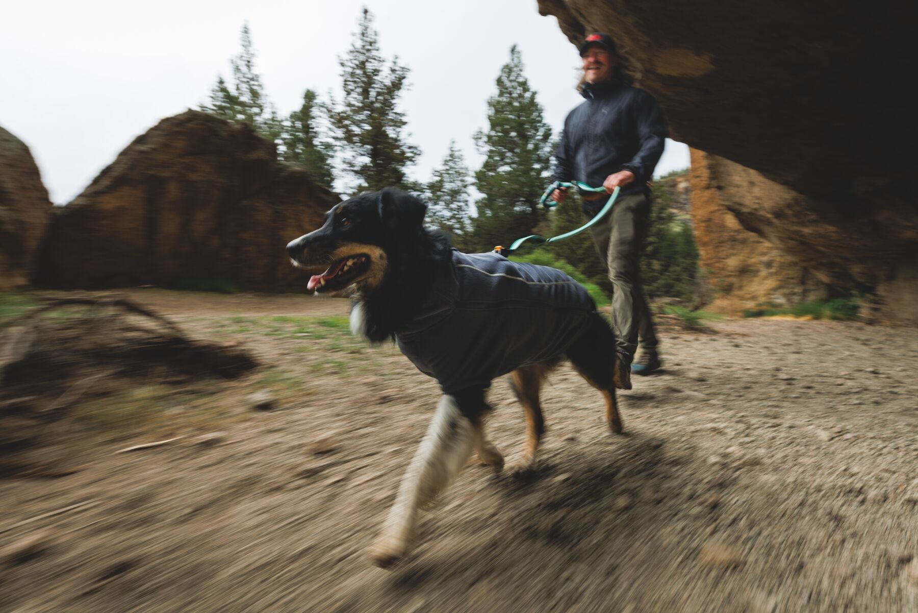 Climate Changer™ Suéter de Felpa Polar para Perros - Gris Basalto (Basalt Gray) | Ruffwear