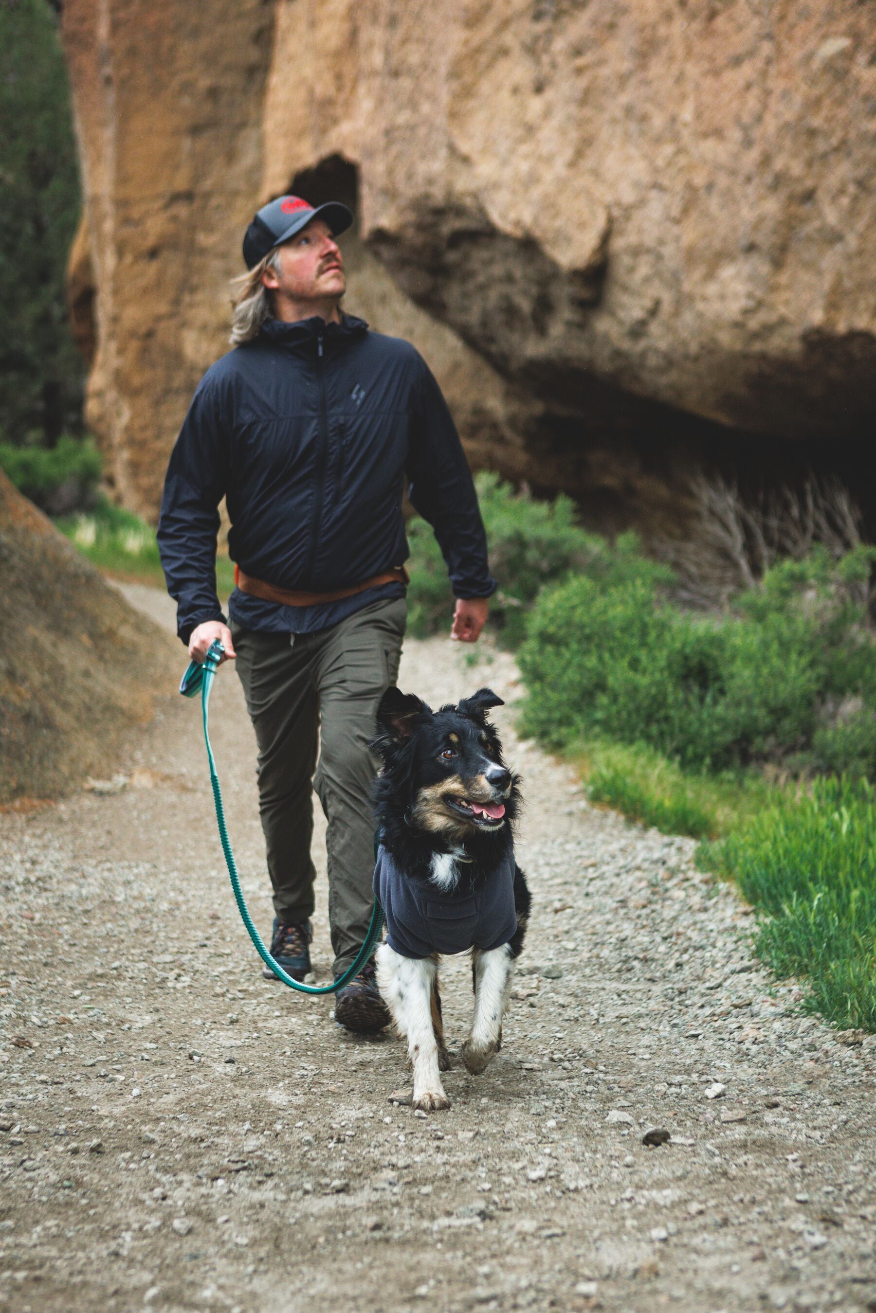 Climate Changer™ Suéter de Felpa Polar para Perros - Gris Basalto (Basalt Gray) | Ruffwear