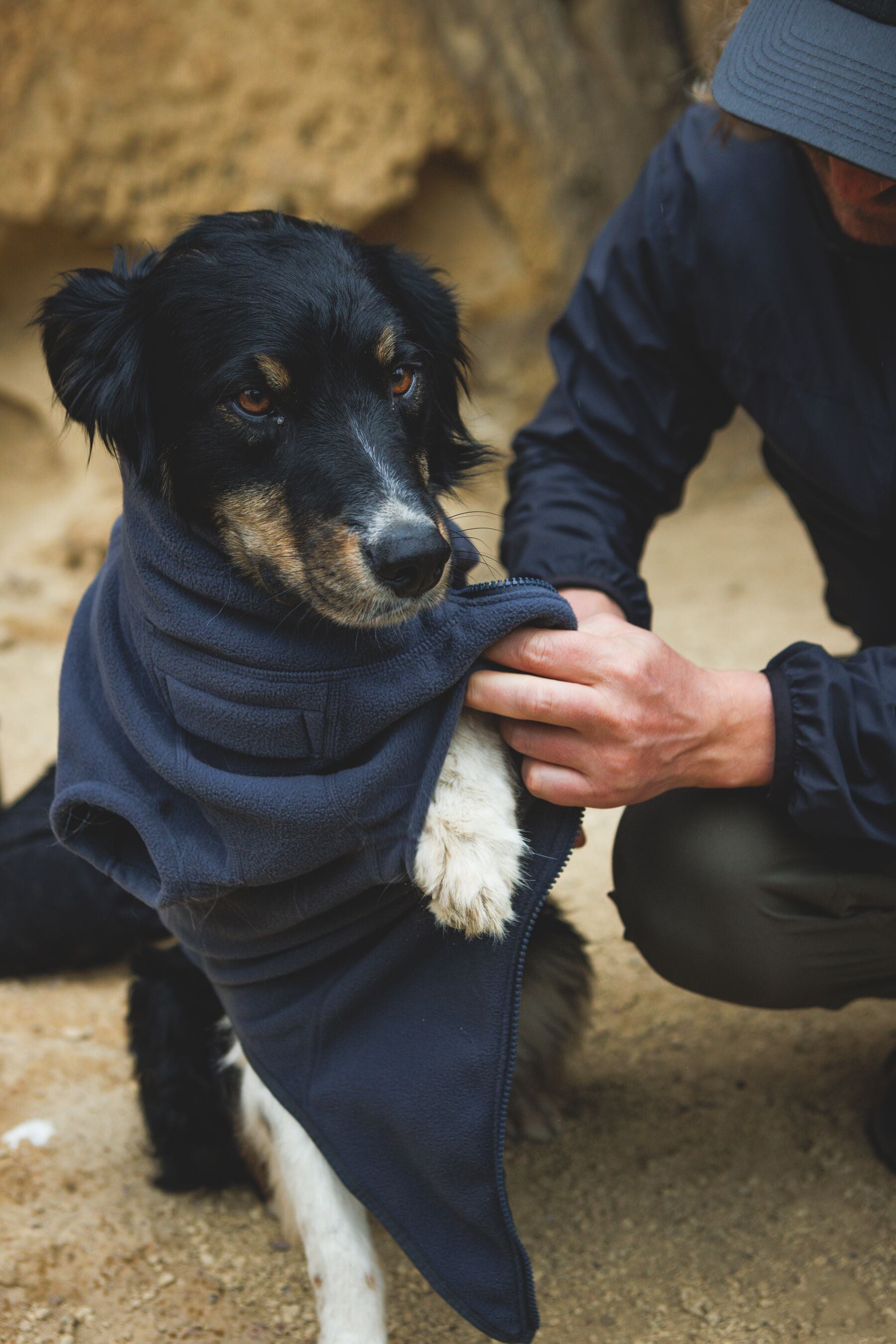 Climate Changer™ Suéter de Felpa Polar para Perros - Gris Basalto (Basalt Gray) | Ruffwear