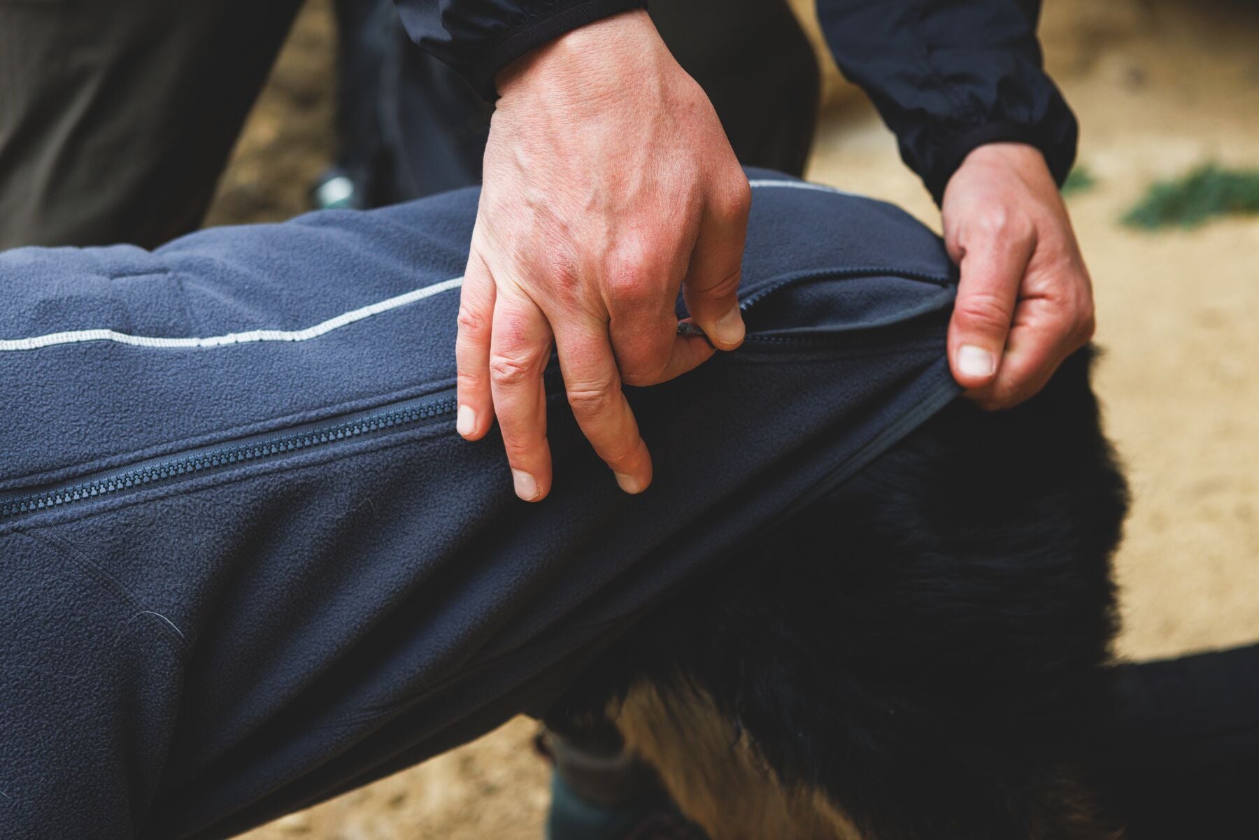 Climate Changer™ Suéter de Felpa Polar para Perros - Gris Basalto (Basalt Gray) | Ruffwear