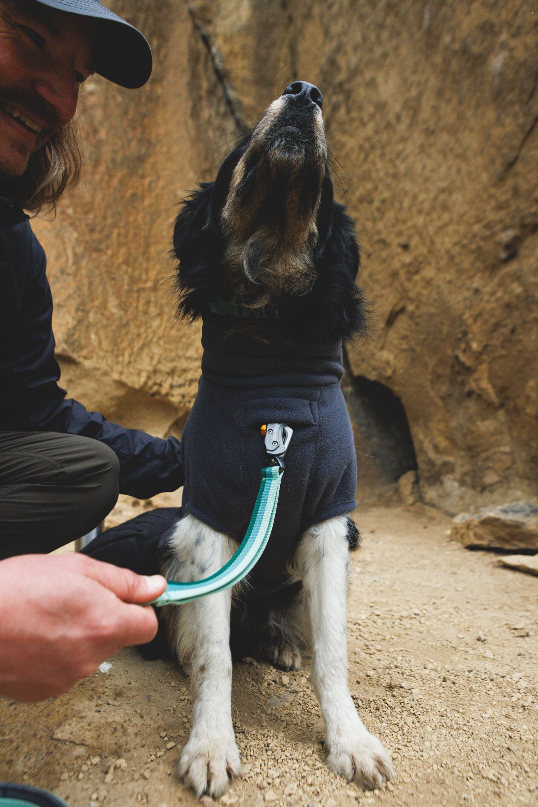 Climate Changer™ Suéter de Felpa Polar para Perros - Gris Basalto (Basalt Gray) | Ruffwear