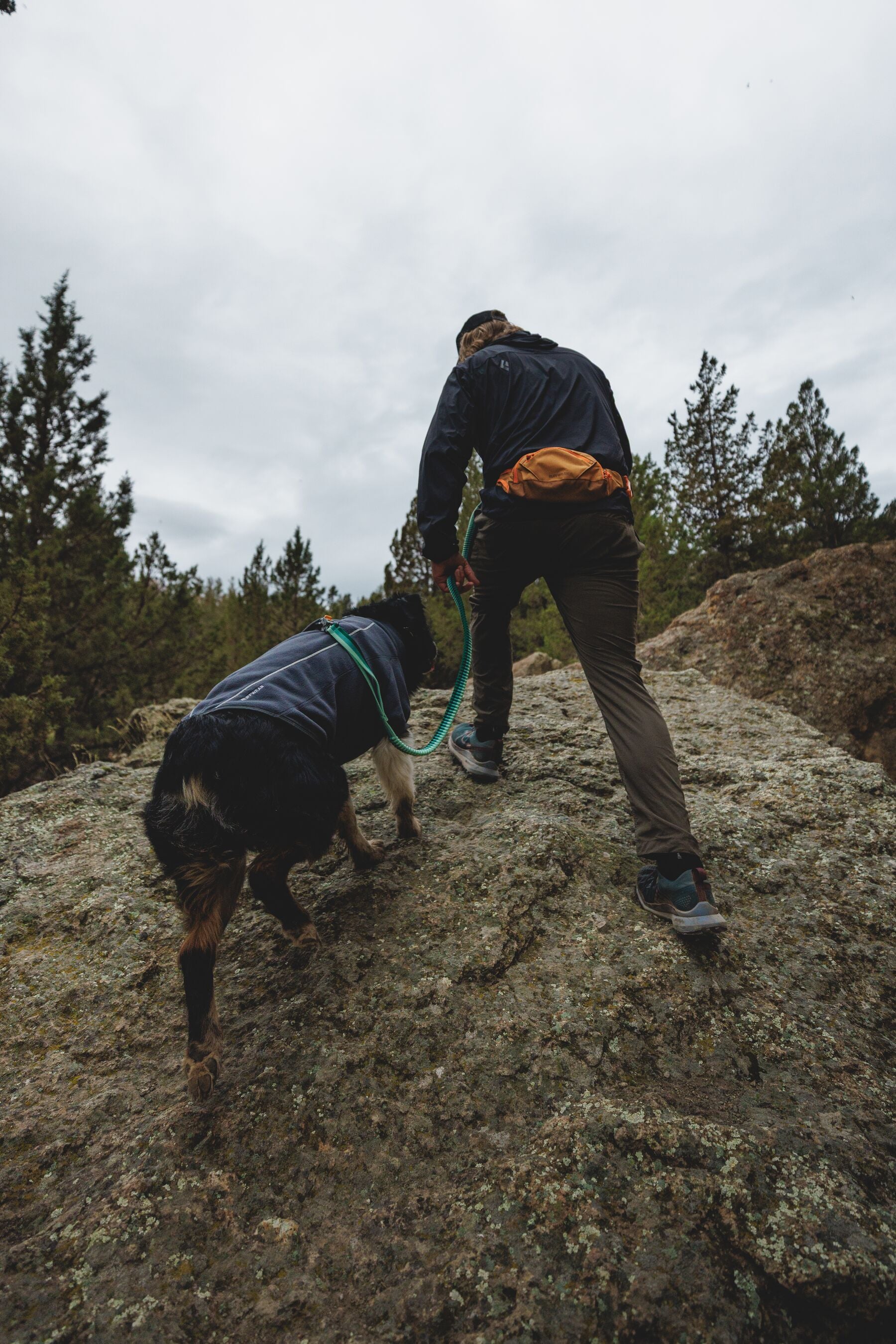 Climate Changer™ Suéter de Felpa Polar para Perros - Gris Basalto (Basalt Gray) | Ruffwear