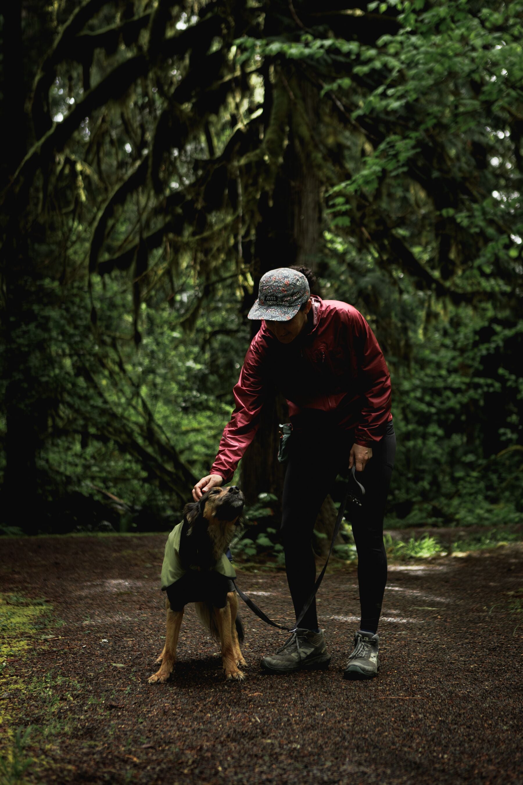 Impermeable Sun Shower™ Coverall (Overall) para Perros - Cobertura Completa y Mangas StormSleeves™ - Verde (Campfire Green) & Azul (Aurora Teal) | Ruffwear®