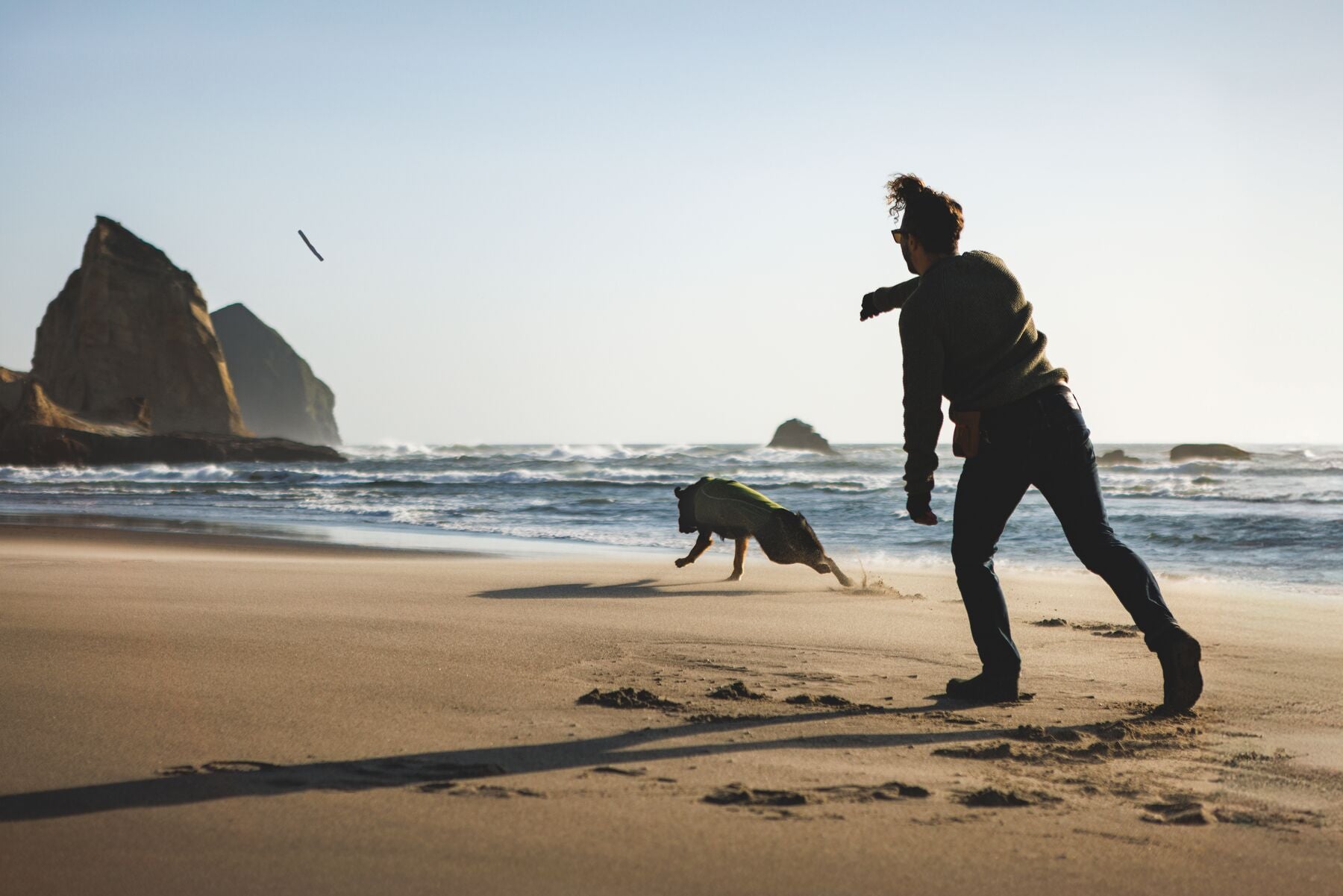 Climate Changer™ Suéter de Felpa Polar Tipo Chaleco para Perros - Gris Basalto (Basalt Gray) | Ruffwear