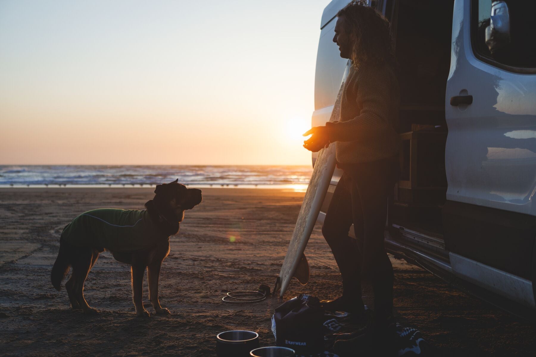 Climate Changer™ Suéter de Felpa Polar Tipo Chaleco para Perros - Gris Basalto (Basalt Gray) | Ruffwear
