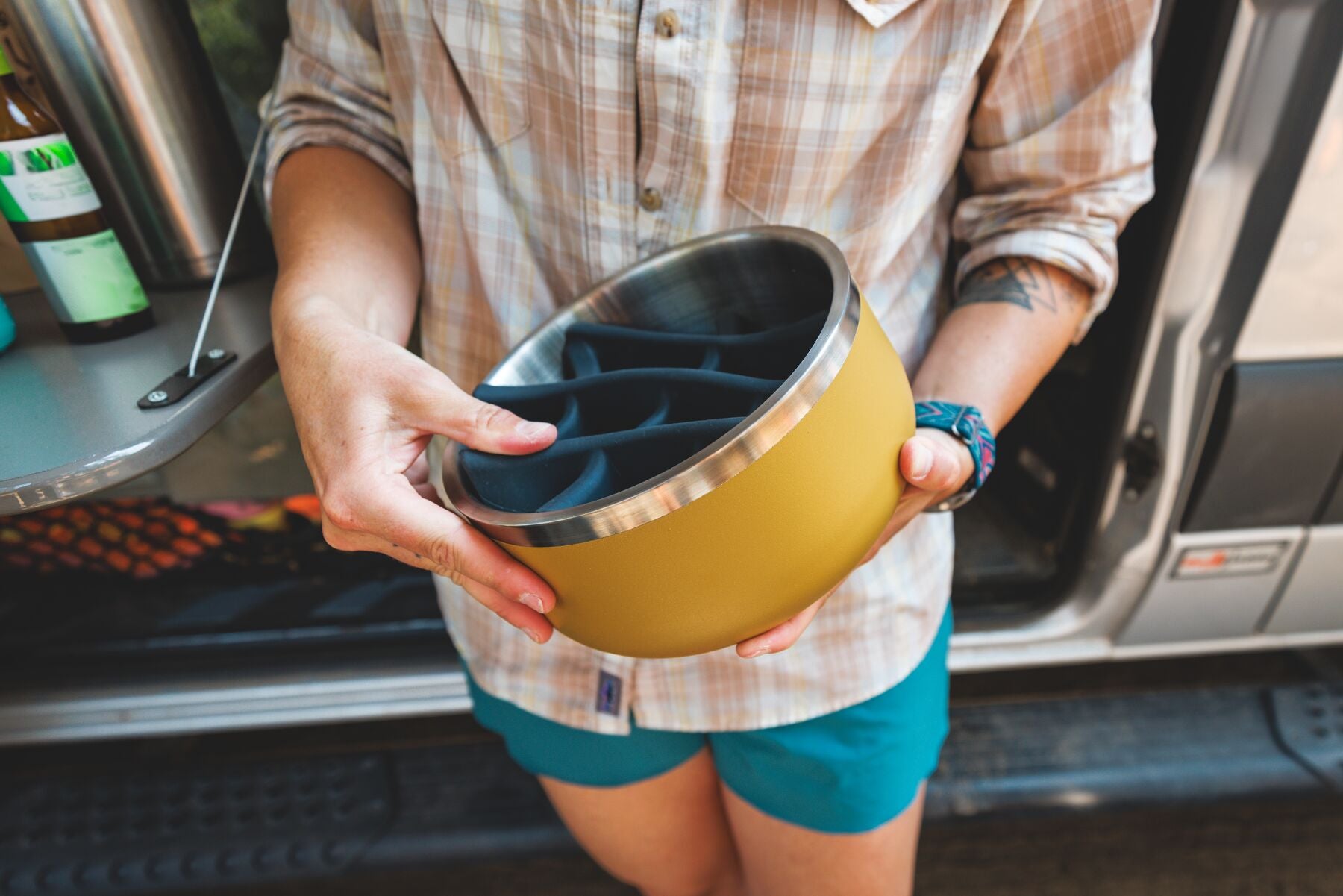 Basecamp™ Slow Feeder de Ruffwear - Inserto Para Que Coma Lento para Platos de Perros