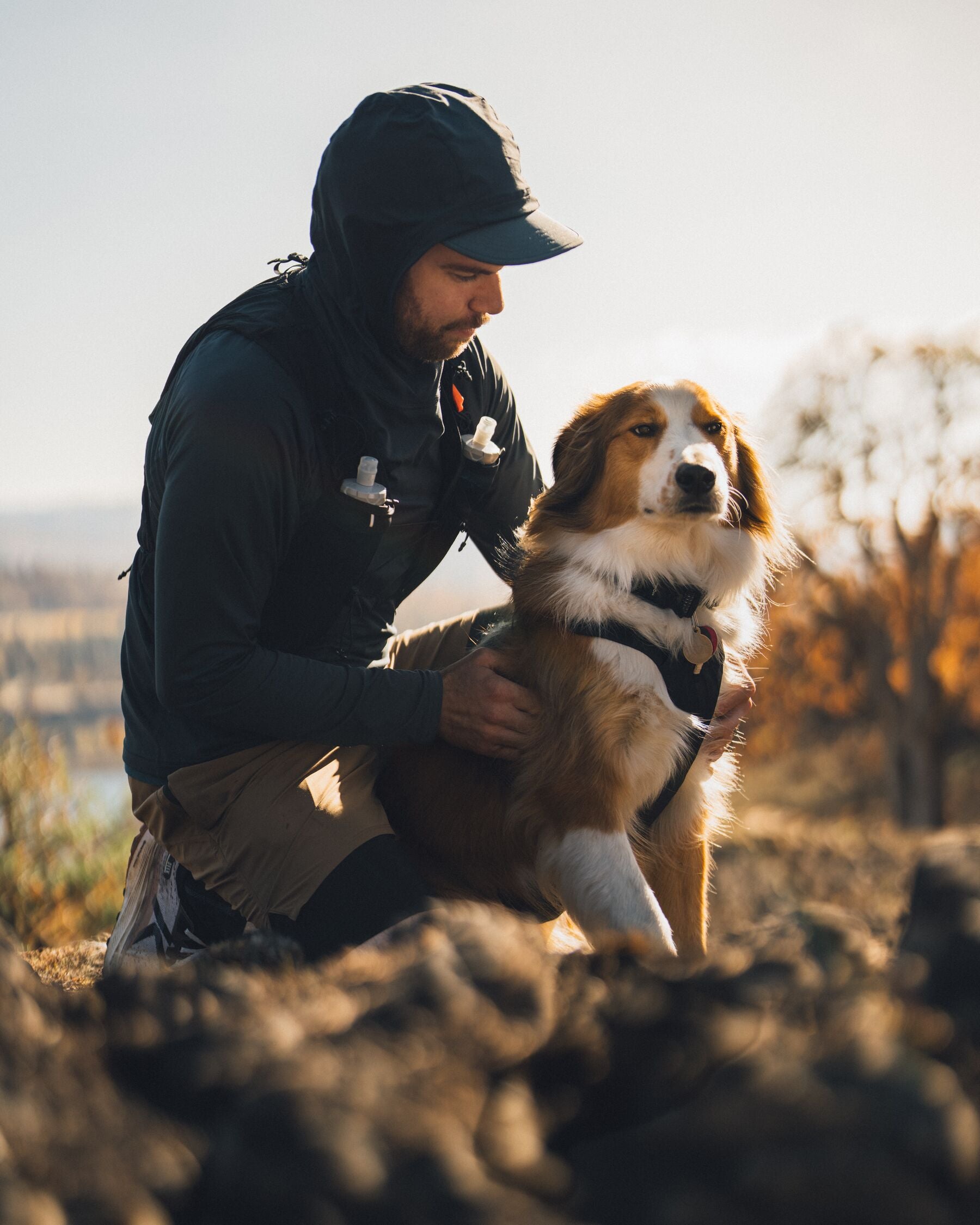 Collar para Perro Ridgeline™ Collar en Negro Obsidiana (Obsidian Black) | Ruffwear