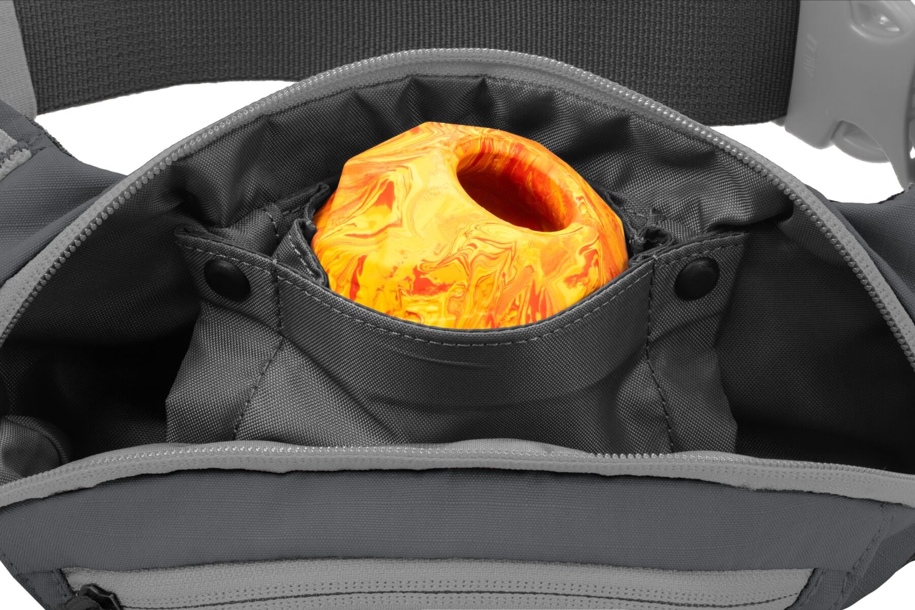 Home Trail® Hip Pack Gris Granito (Granite Gray) de Ruffwear - Cangurera para Humanos con Perros