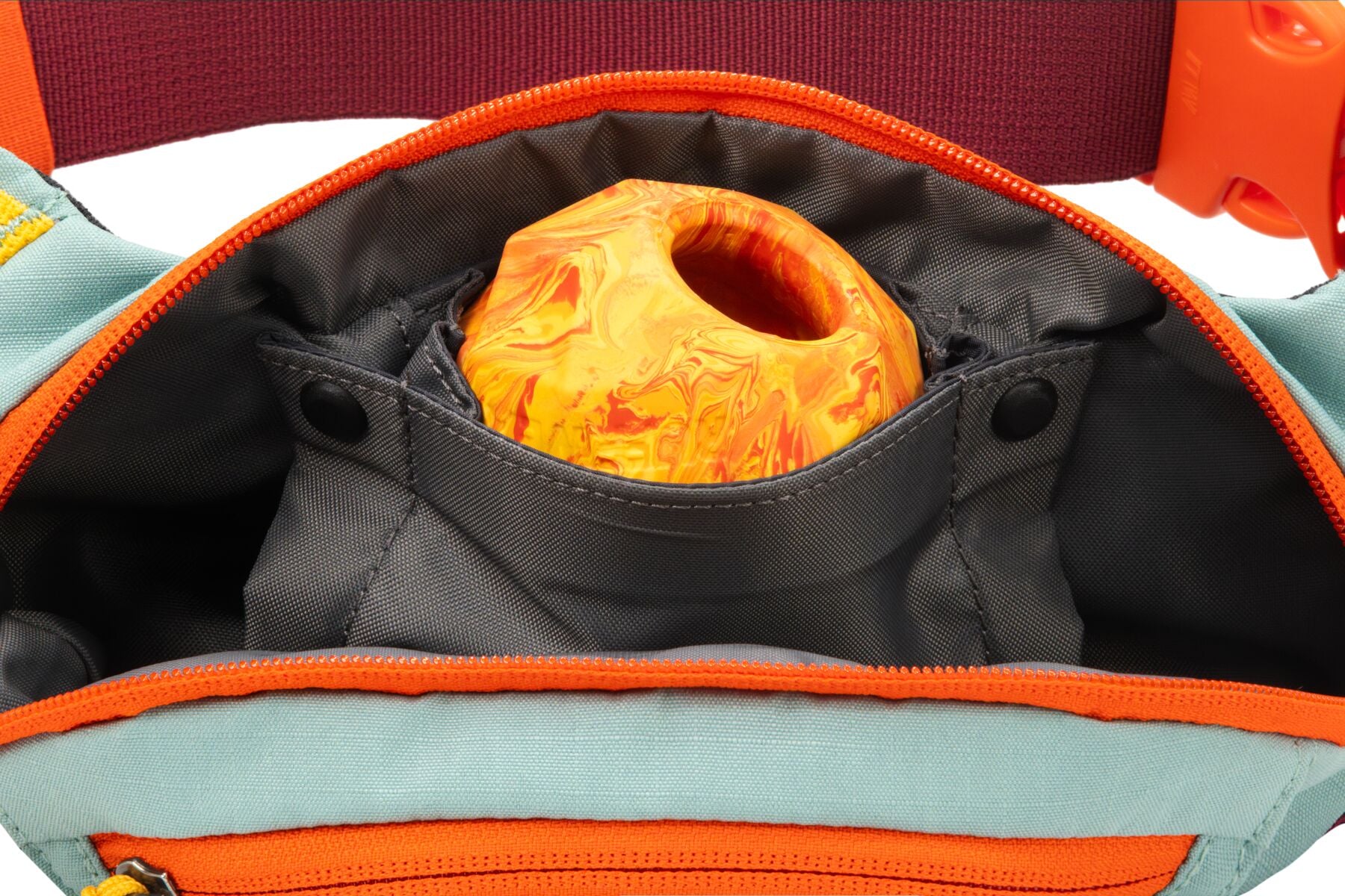 Home Trail® Hip Pack Verde Roca de Río (River Rock Green) de Ruffwear - Cangurera para Humanos con Perros