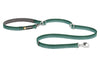 Correa Switchbak Verde (River Rock Green) multiusos, doble y manos libres de Ruffwear