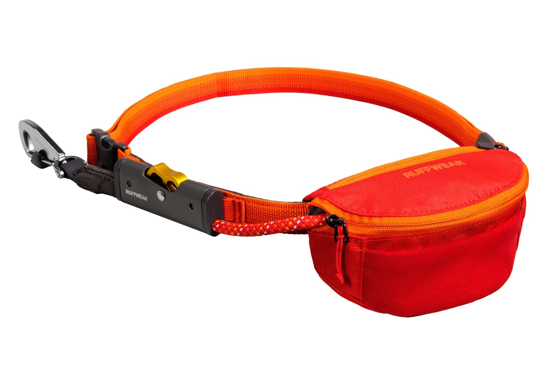 Hitch Hiker® Correa Larga Ajustable en Rojo Grosella (Red Currant) con Sistema de Bloqueo y Manos Libres - Ruffwear