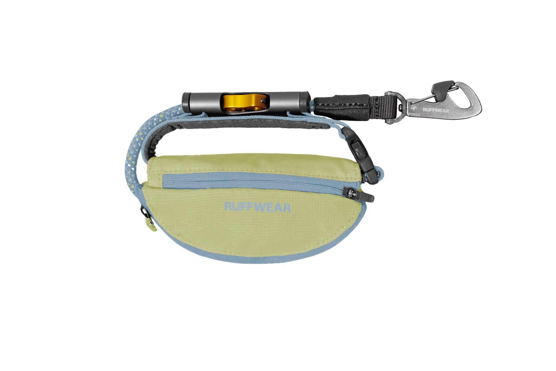 Hitch Hiker® Correa Larga Ajustable en Verde Fosfo (Sunny Lime) con Sistema de Bloqueo y Manos Libres - Ruffwear