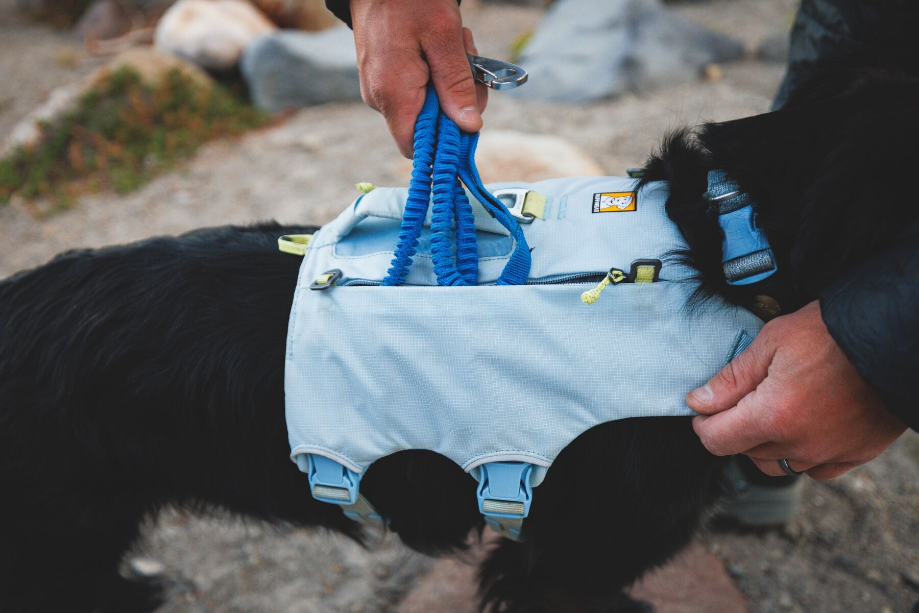 Alforja 2 en 1 de Hidratación & Pechera Palisades™ Pack en Azul Glacial (Glacier Lake) | Ruffwear