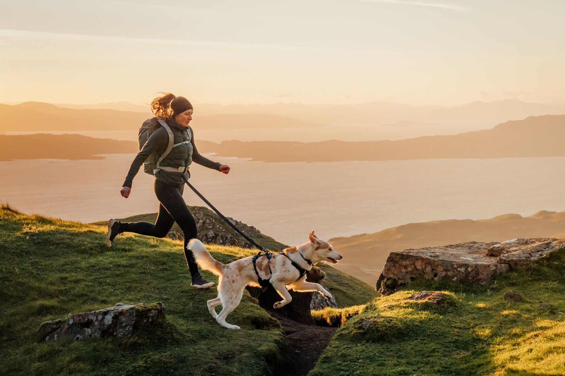 Correa para Perro Ridgeline™ Leash en Negro Obsidiana (Obsidian Black) | Ruffwear