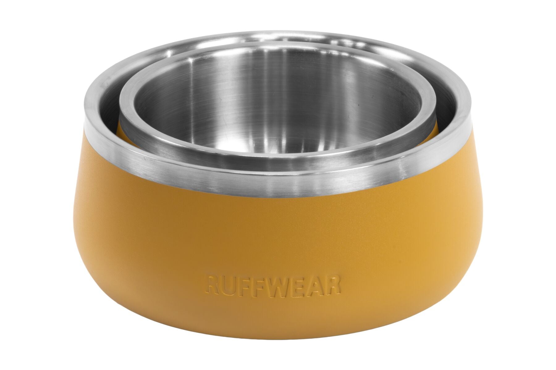 Plato Basecamp Ruffwear Arena: plato chico dentro del mediano para comparar tamaños