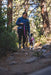 Paseo en el bosque con pechera Front Range Pink Mountains y correa Pink Rose
