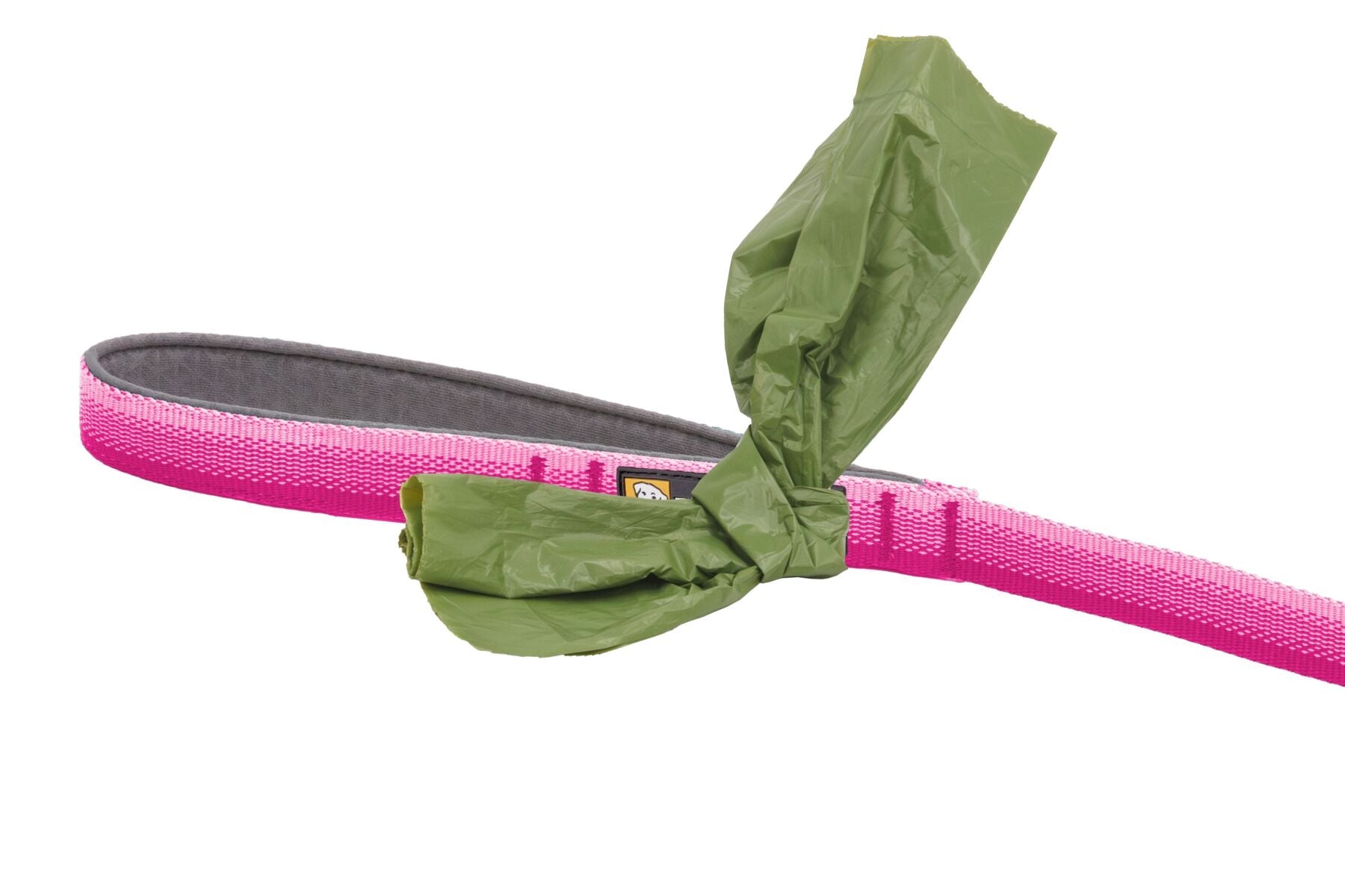 Correa Front Range Pink Rose con bolsitas amarradas al loop del asa