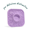 LickMat Lavanda para Perros - Tapete de Lamido con Ventosas y Bowl Integrado | Ideal para LickMix de Woof