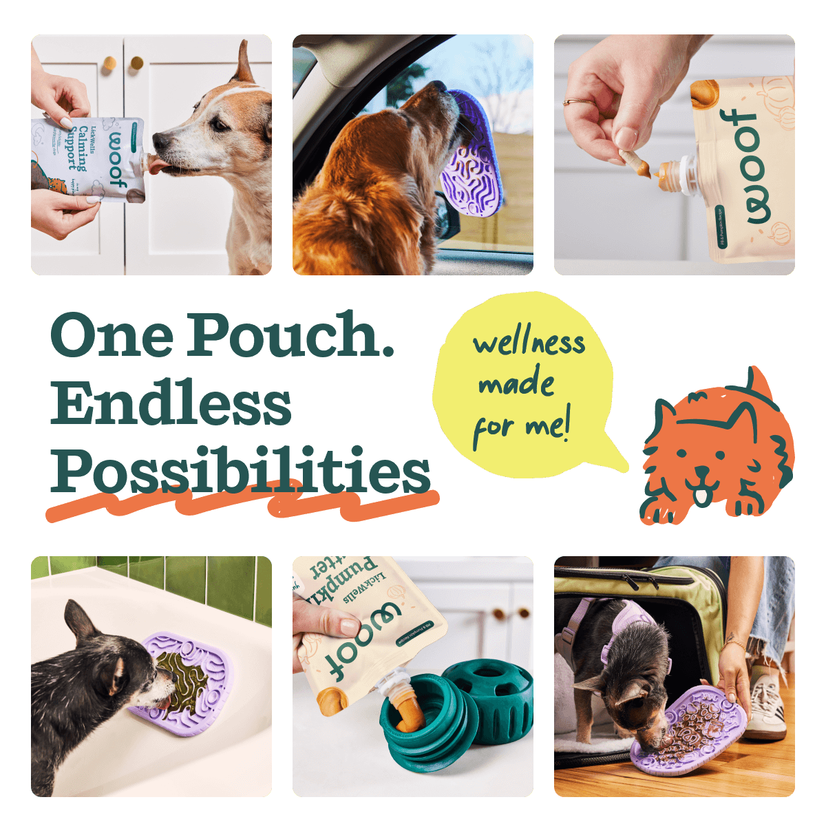 LickWells Doggy Dental | Suplemento Dental Untable para Perros - Woof