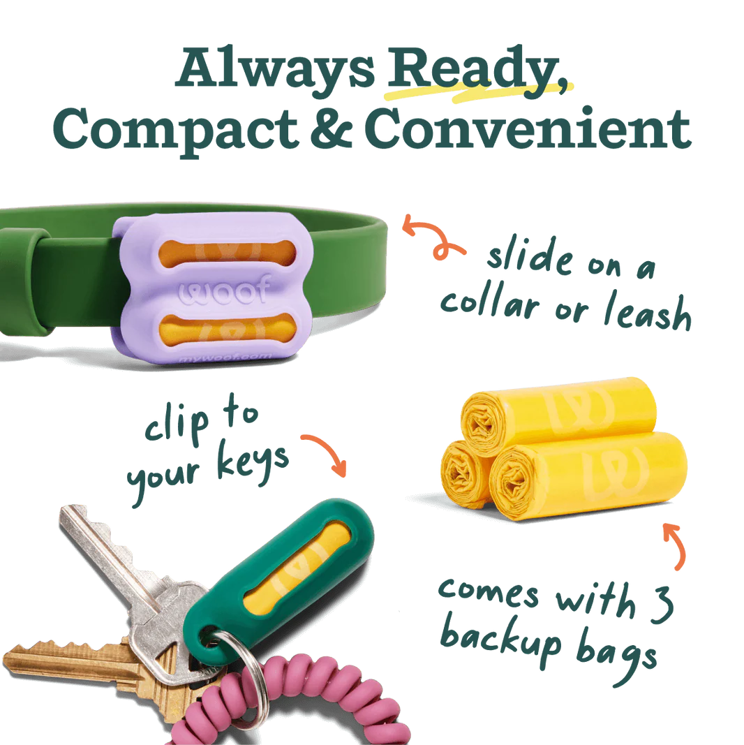 Poomergency™ - Porta Bolsas Compacto para Sorpresas del #2 | Forest Green - Woof®