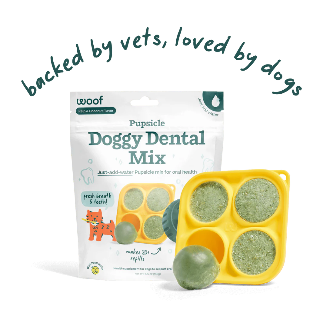 Pupsicle Pops Dentales para Perros | Mezcla Casera para The Pupsicle - Woof