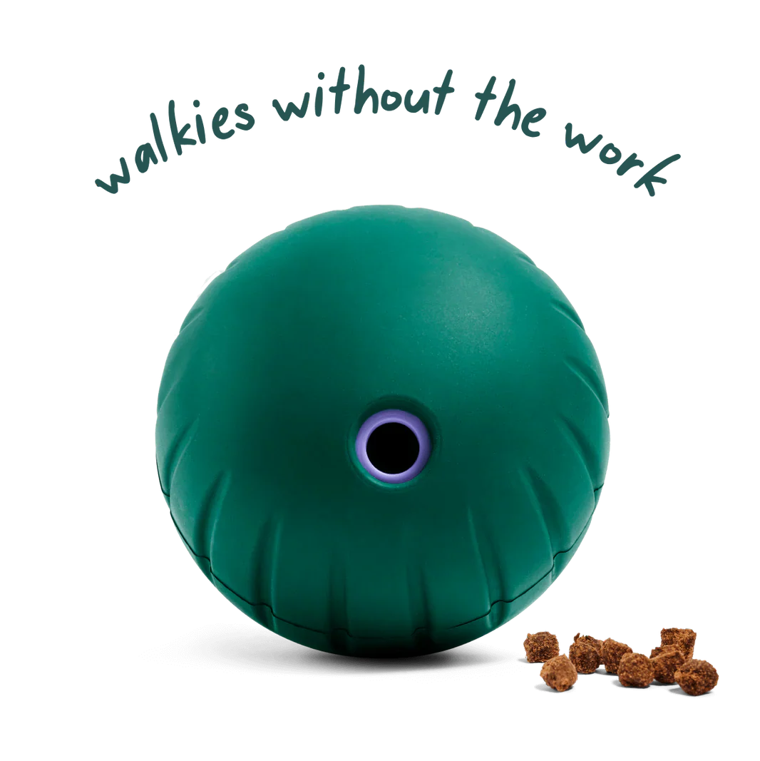 Walkabout de Woof - slow feeder rodante y juguete dispensador de premios para perros