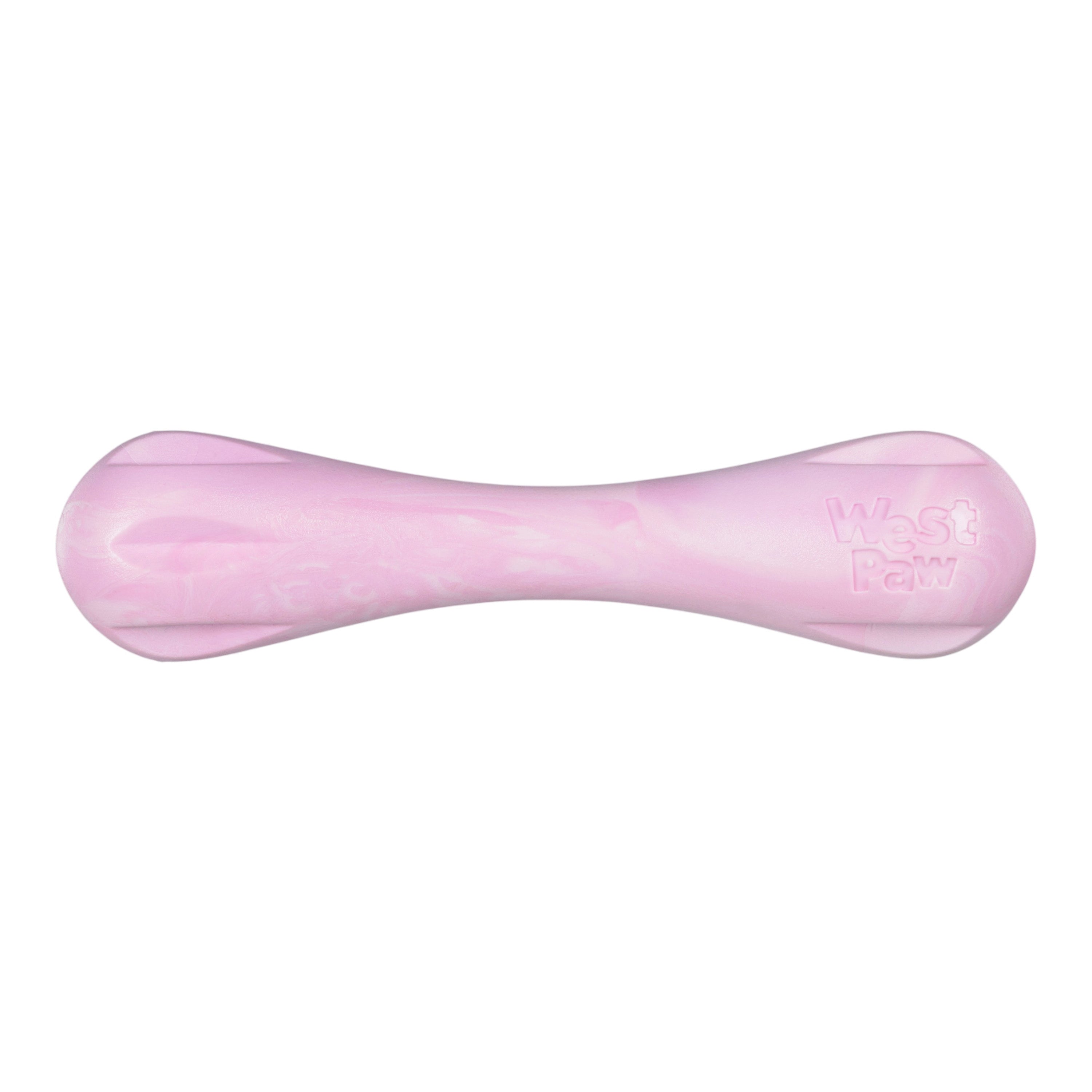 HURLEY de West Paw® color Rosa Chicle Jaspeado (Bubblegum Swirl) Línea Puppy – Hueso de Juguete para Cachorros