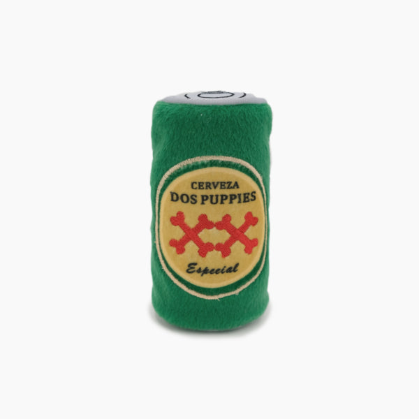 Peluche en Forma de Cerveza Dos Puppies - Squeakie Can de ZippyPaws