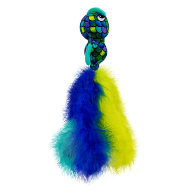 KONG Cat Wubba Fish azul, vista lateral