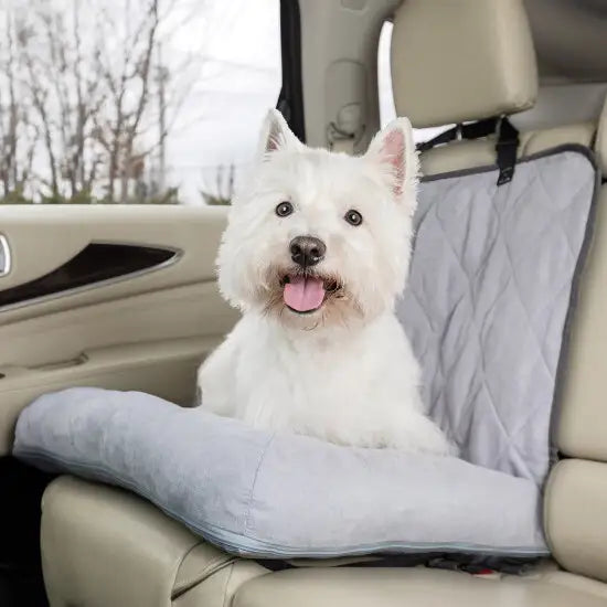 Cama para Perros Happy Ride® en el Coche - Cobertura Individual - Viajes Placenteros y Asientos Protegidos"