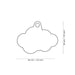 Placa ID Charms en Forma de Nube para Perros y Gatos | MyFamily ☁️