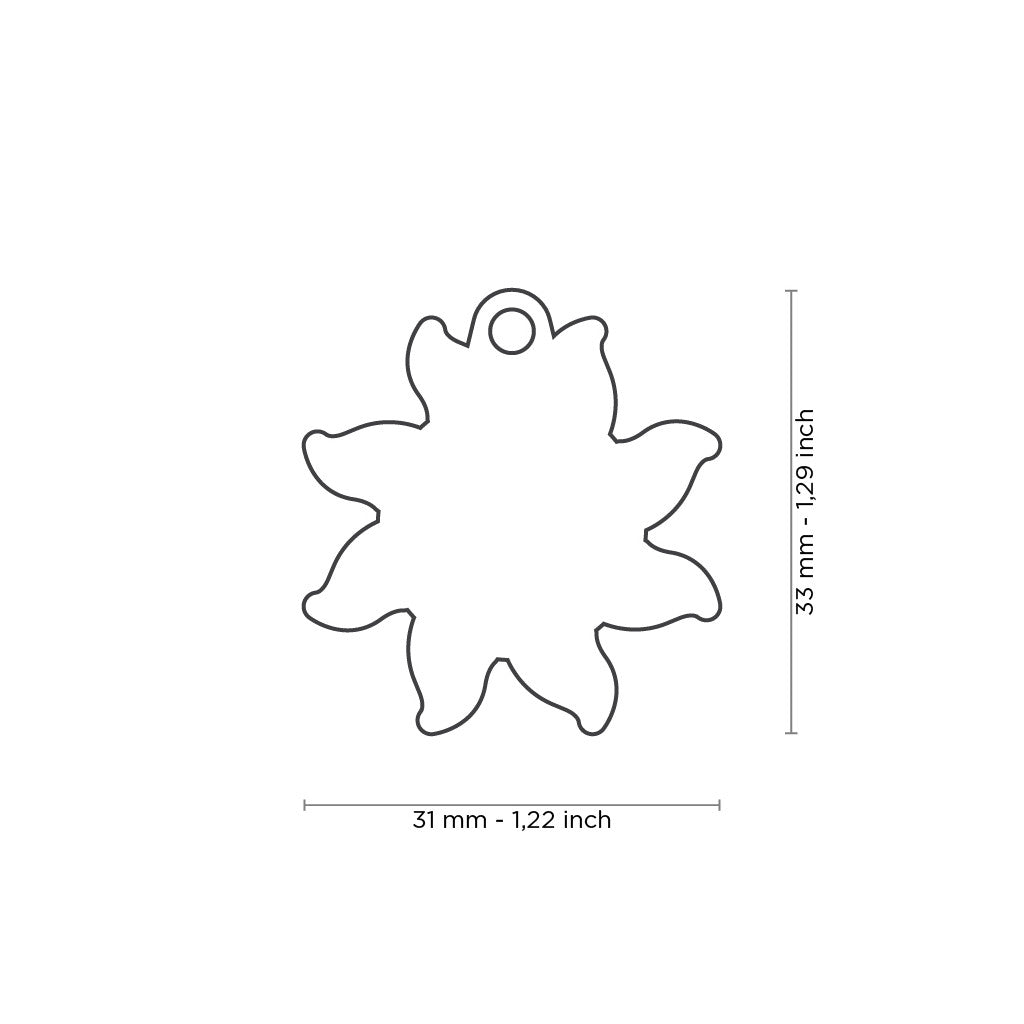 Placa ID Charms en Forma de Sol para Perros y Gatos | MyFamily ☀️