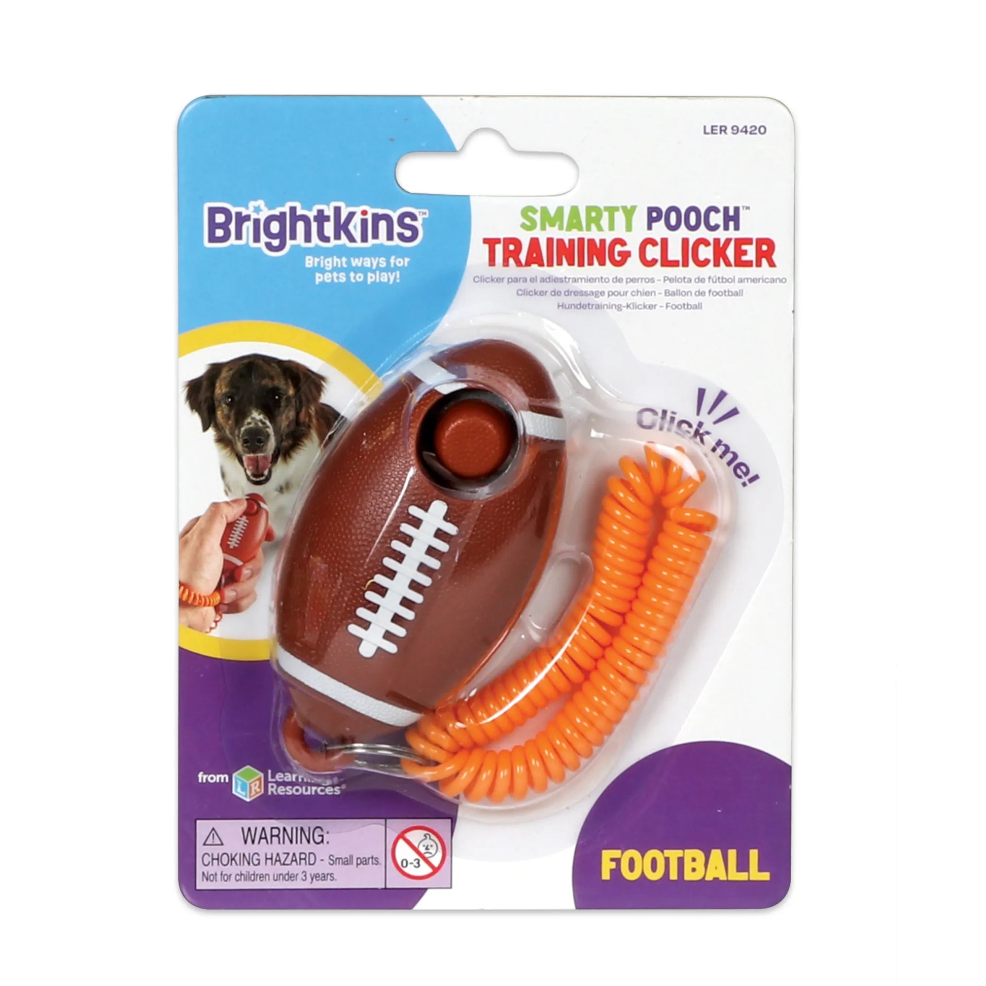 Clicker de Entrenamiento para Perros Smarty Pooch: Football | Brightkins
