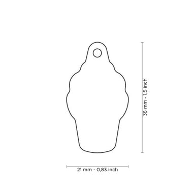 Placa ID Charms Pequeña en Forma de Helado para Perros y Gatos | MyFamily
