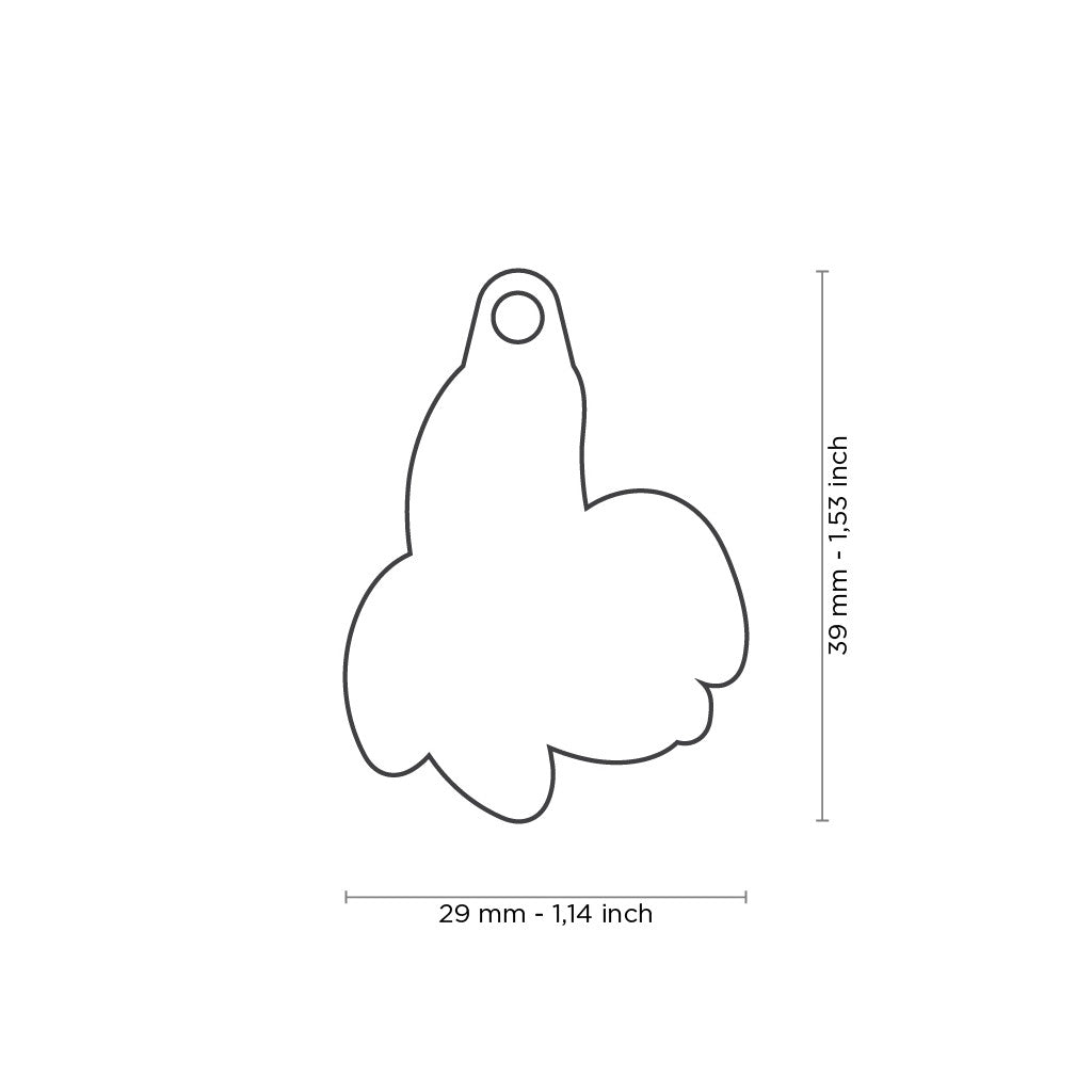 Placa ID Charms en Forma de Plátano para Perros y Gatos | MyFamily 🍌