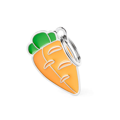 Placa ID Charms en Forma de Zanahoria para Perros y Gatos | MyFamily 🥕