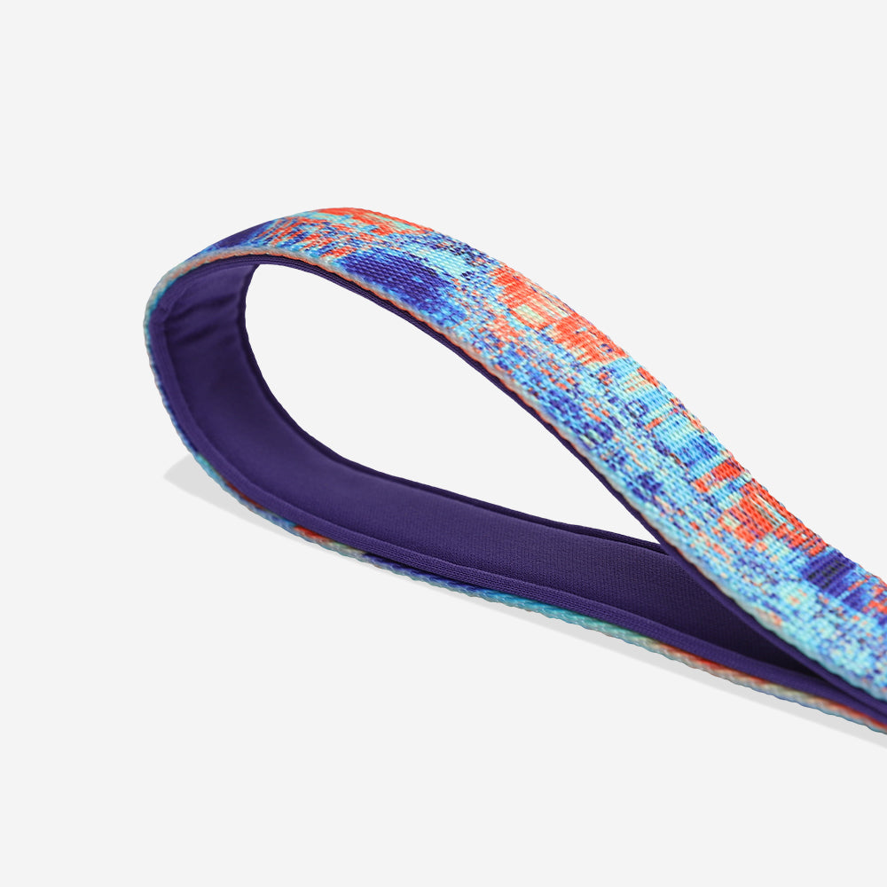 Correa para Perros Error #404 - Colección Glitch - Azul con Rojo (Glitch Blue/Red) | Zee.Dog