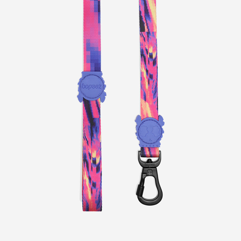Correa para Perros Error #500 - Colección Glitch - Morado con Rosa (Glitch Purple/Pink) | Zee.Dog