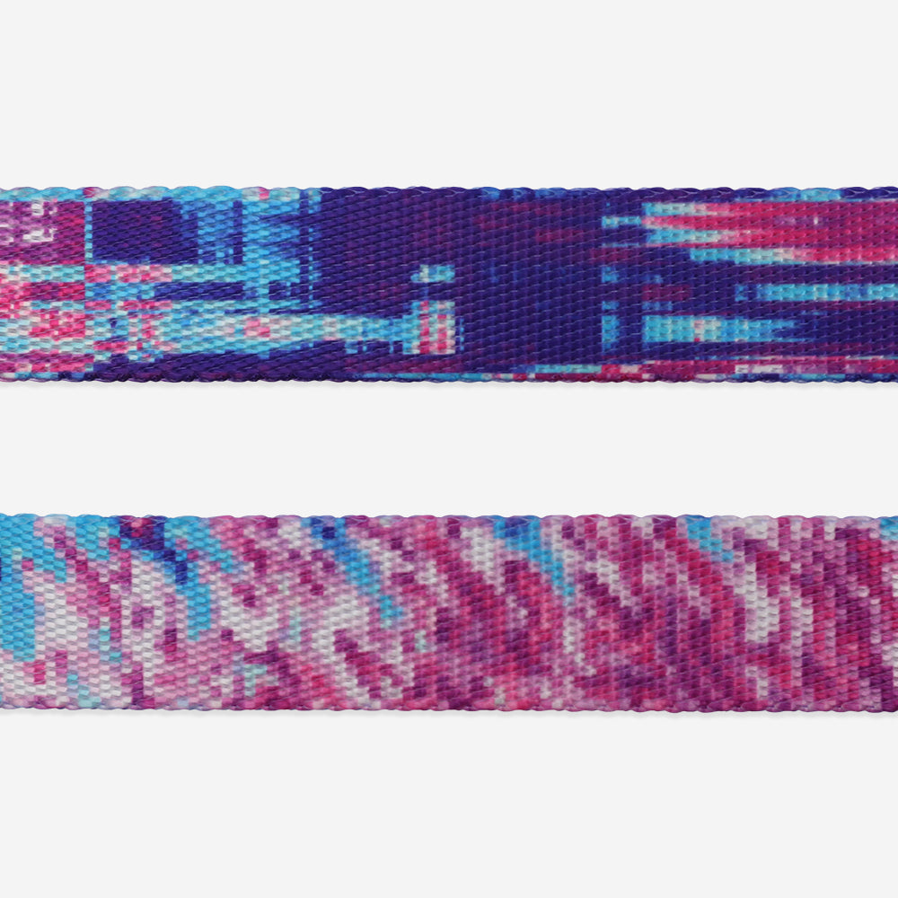 Correa para Perros Error #502 - Colección Glitch - Rosa con Azul | Zee.Dog
