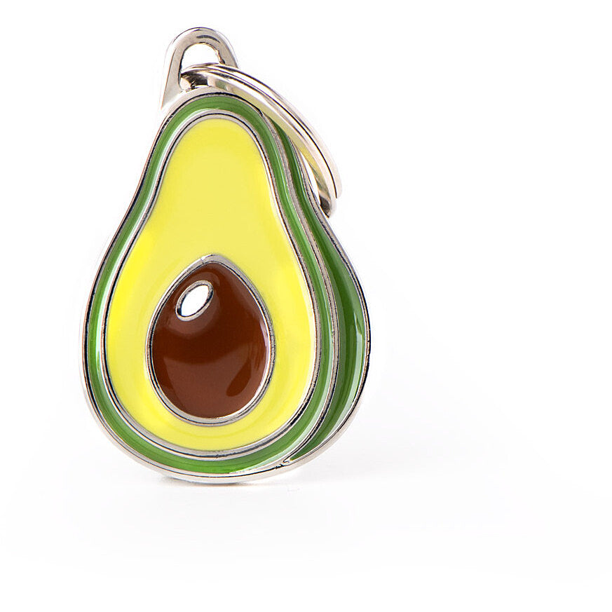 Placa ID Charms en Forma de Aguacate para Perros y Gatos | MyFamily 🥑