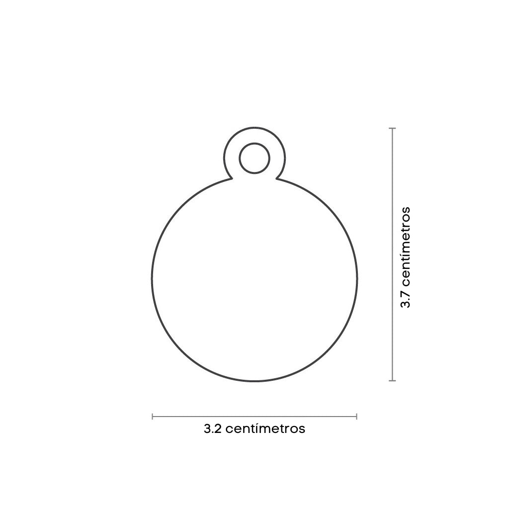 Placa ID en Forma de Desierto para Perros