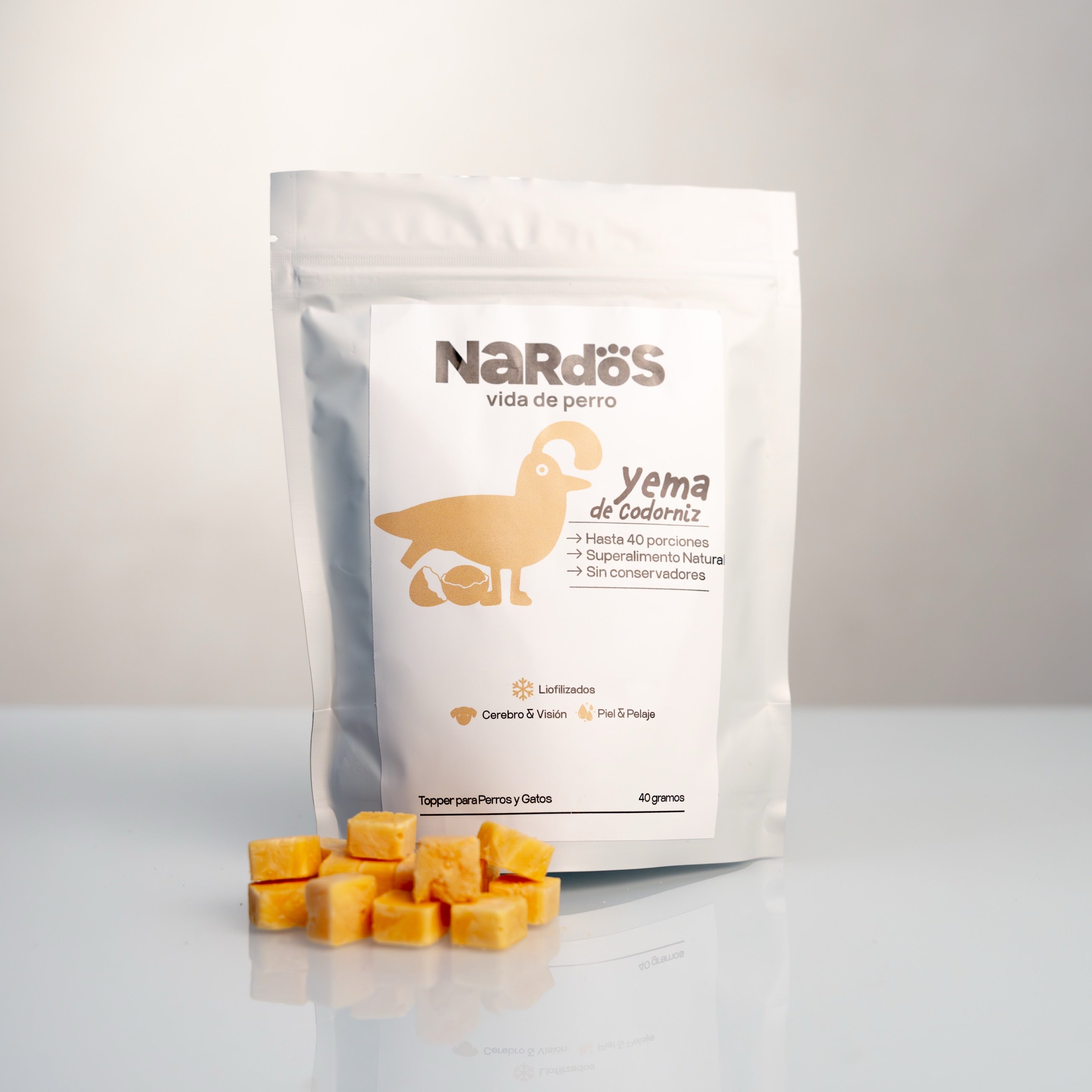 Yema de Codorniz Liofilizada — Topper Multivitamínico (Cerebro, Visión, Piel) | Método Nardos™