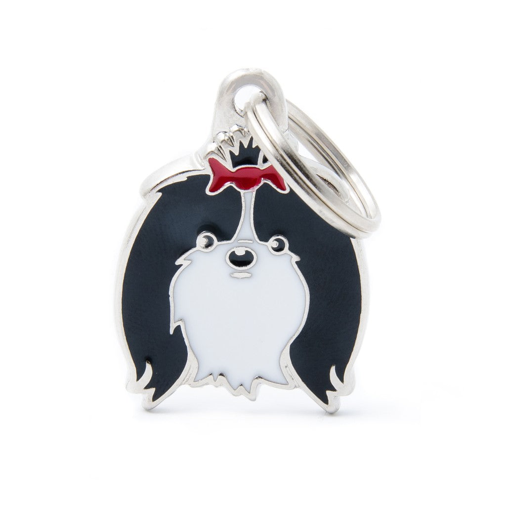 Placa ID Friends Shih Tzu Blanco y Negro | MyFamily