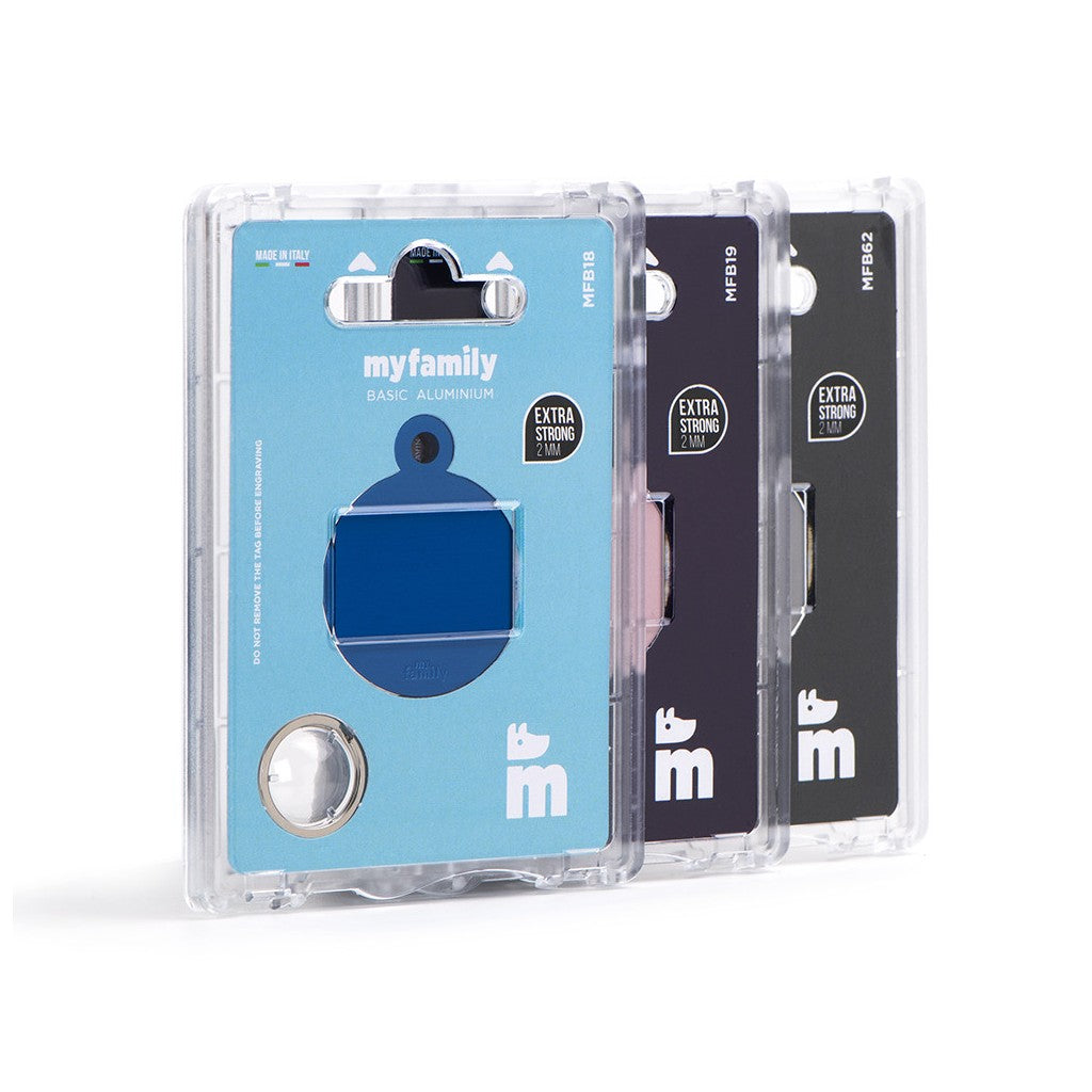 Placa Basic Círculo Grande Morado en Aluminio | MyFamily