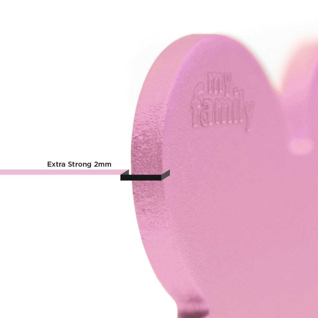 Placa Basic Círculo Grande Rosa en Aluminio | MyFamily