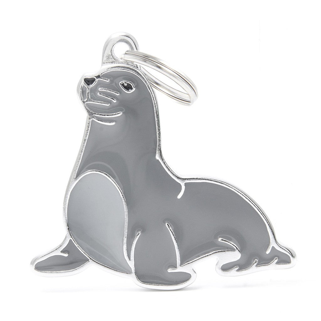 Placa ID Charms en Forma de Foca para Perros y Gatos | MyFamily