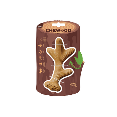 Juguete Mordedor CHEWOOD Small Branch S – Nylon y Madera Natural para Perro | M-